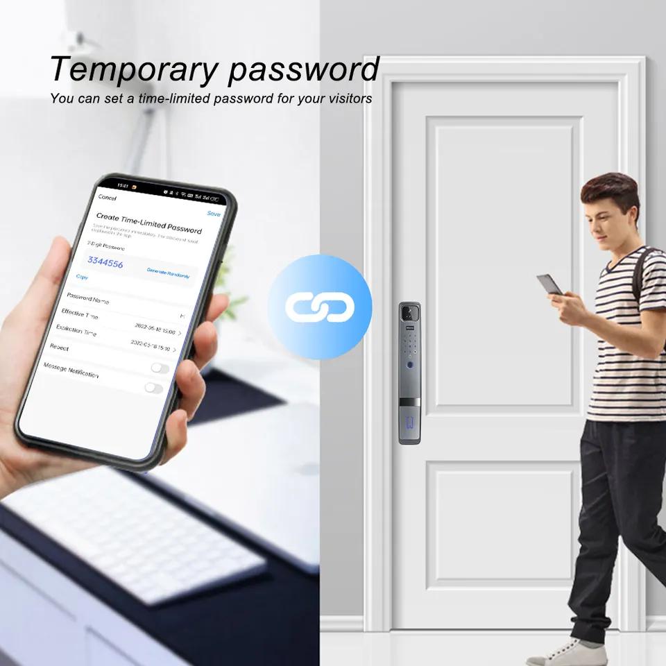 Facial Recognition Fingerprint - Wifi Doorbell Camera บทวิจารณ์และราคา