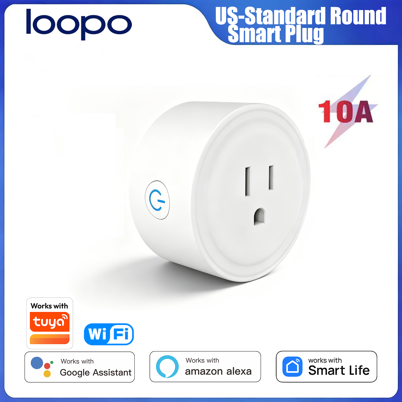 Tuya WiFi US Round 10A Smart P - Smart Home Voice Control บทวิจารณ์และราคา