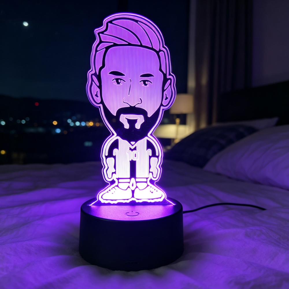 Footballer Lionel Messi 3D Acr - Smart Home Room บทวิจารณ์และราคา