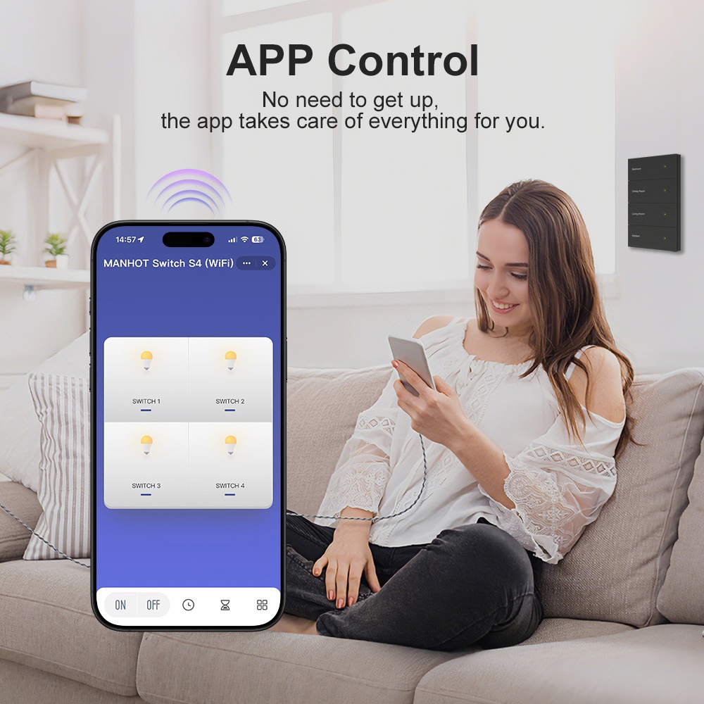 Manhot DIY Name Switch Zigbee  - Smart Home Voice Control บทวิจารณ์และราคา
