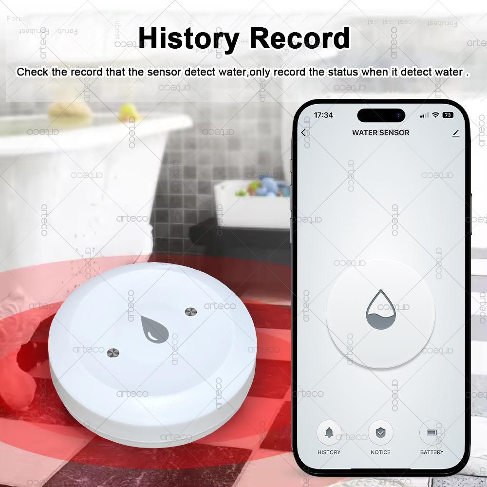 Smart Zigbee Water Sensor Floo - Smart Home Zigbee Gateway บทวิจารณ์และราคา