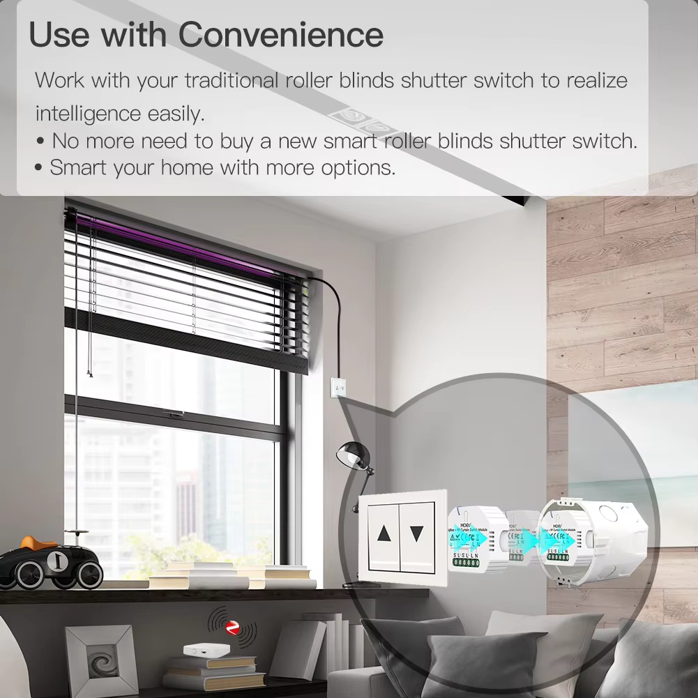 MOES ZigBee Smart RF433 Curtai - Curtain Motor บทวิจารณ์และราคา
