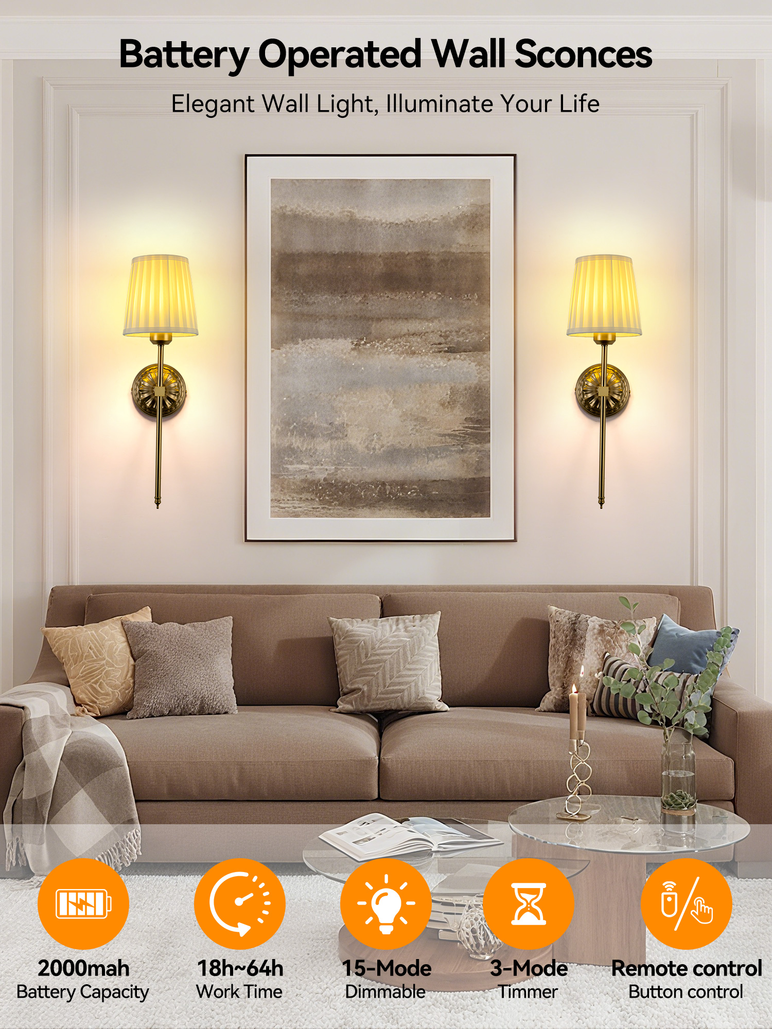 Battery-Powered Wall Light: Re - Smart Home Room บทวิจารณ์และราคา