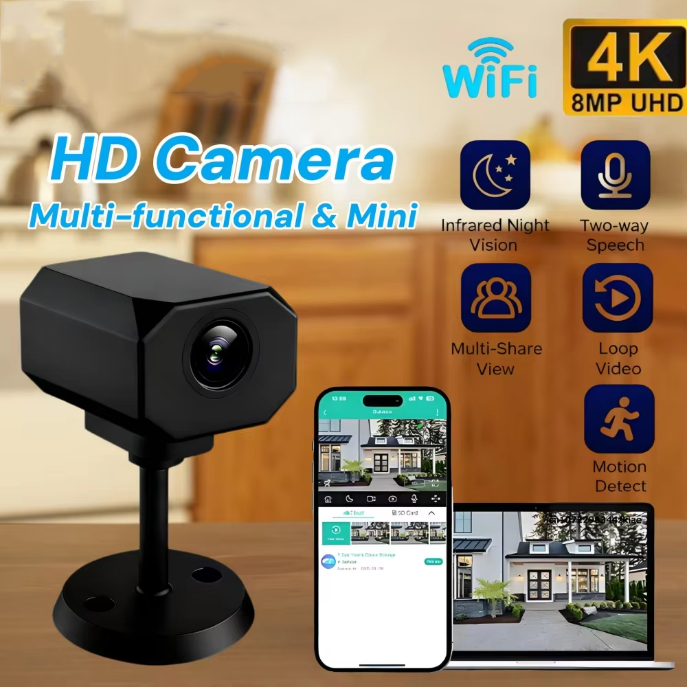 4K HD WiFi Security Camera for - Smart Home Room บทวิจารณ์และราคา