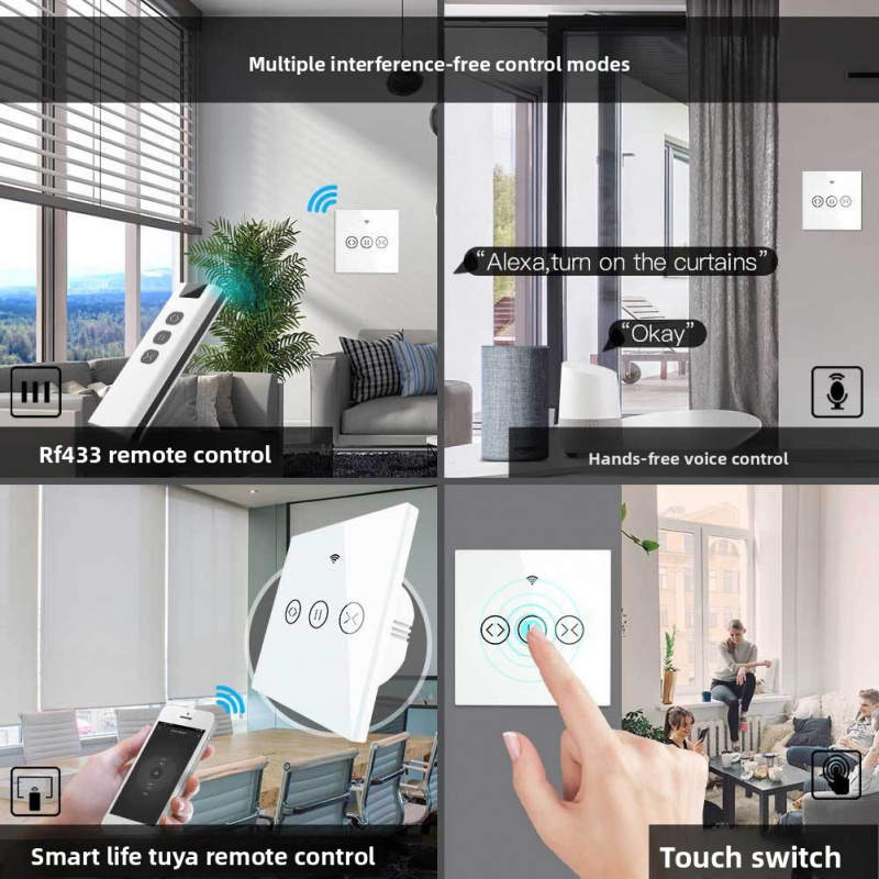 WiFi Curtain Switch - Tuya App - Curtain Motor บทวิจารณ์และราคา