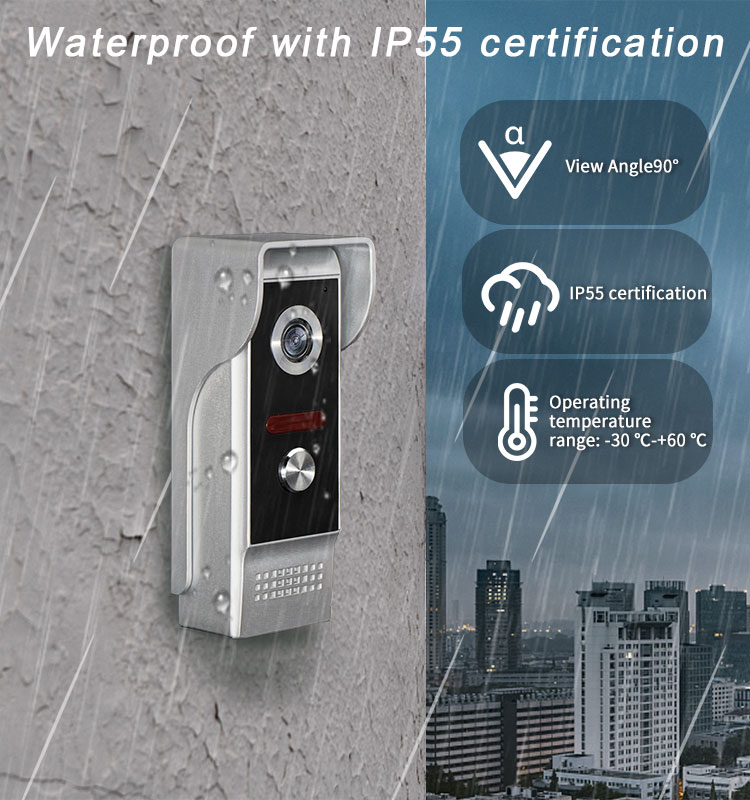9Inch HD Screen Tuya APP Wired - Wifi Doorbell Camera บทวิจารณ์และราคา
