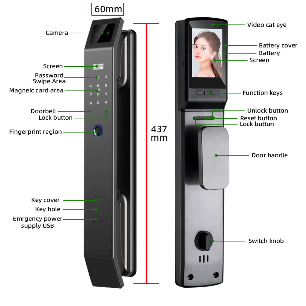 RAYKUBE DF14 Tuya WiFi 3D Face - Wifi Doorbell Camera บทวิจารณ์และราคา