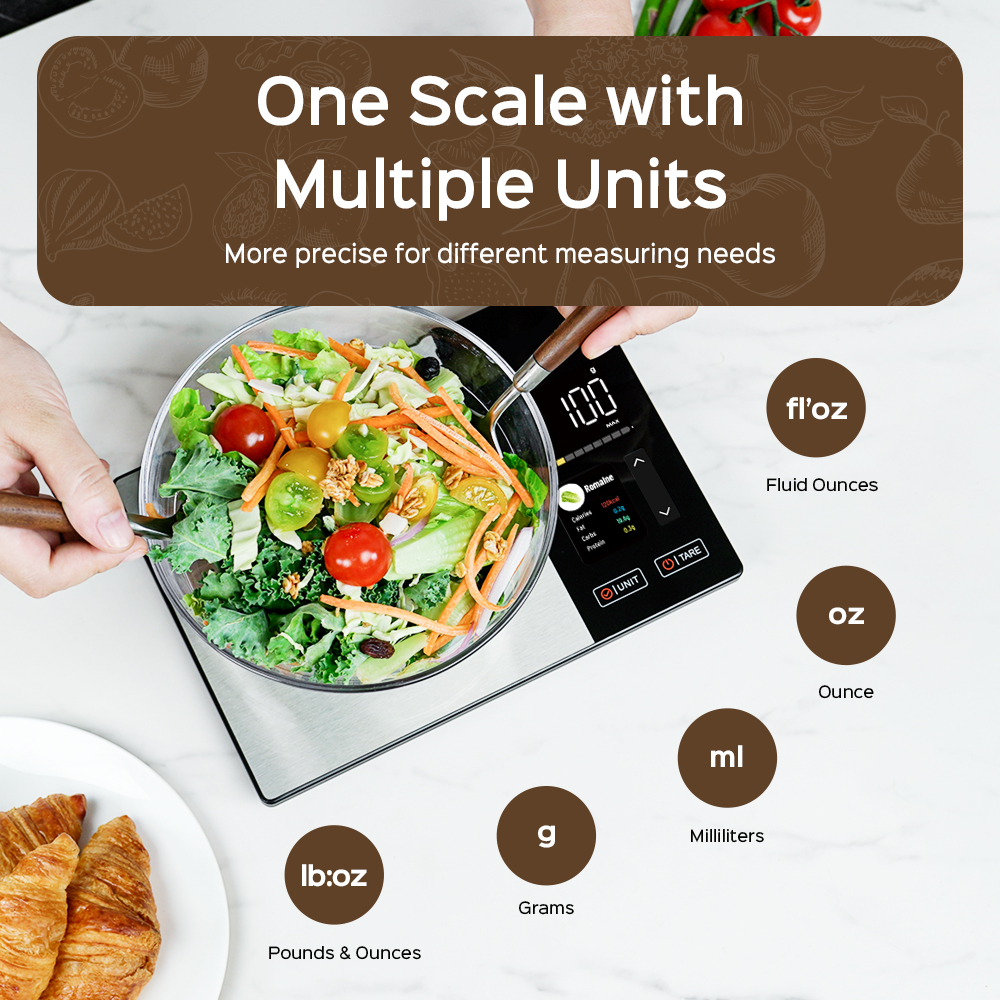 Smart Kitchen Scale Connects t - Smart Home Kitchen บทวิจารณ์และราคา
