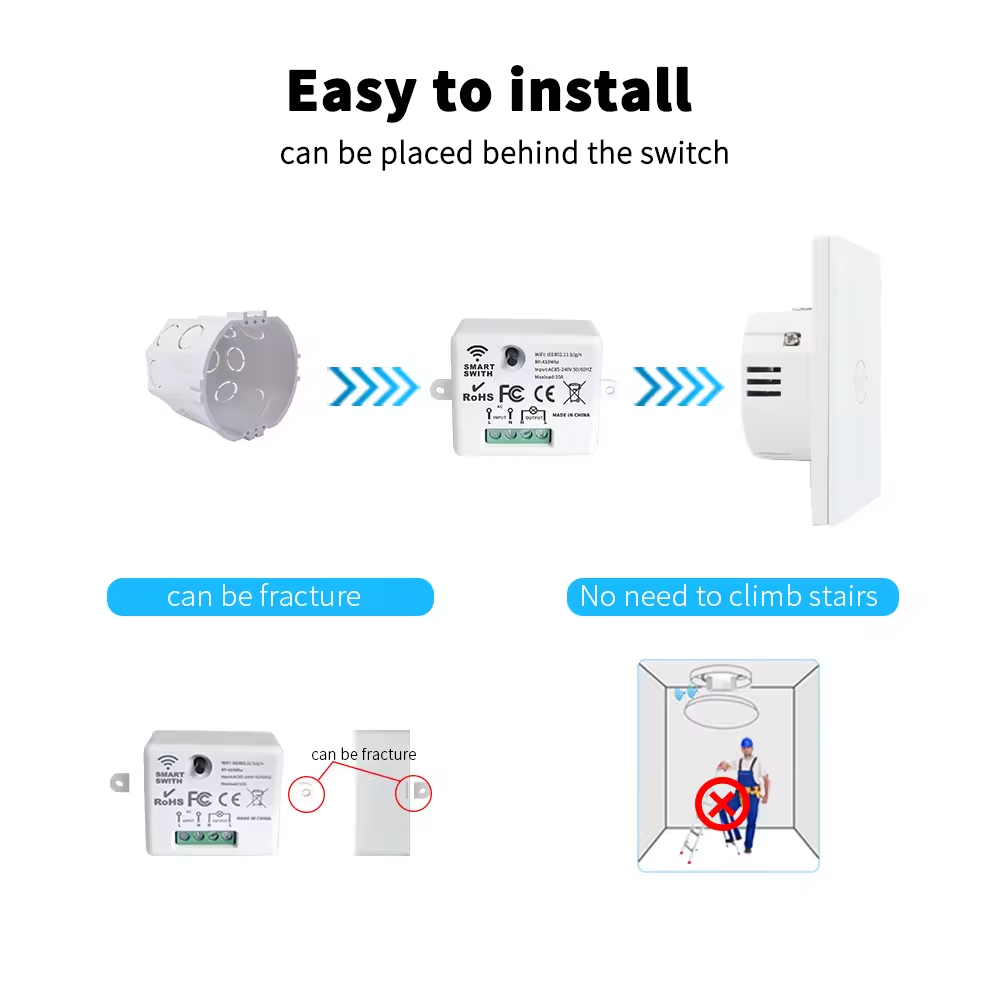RF433 smart switch voice contr - Smart Home Voice Control บทวิจารณ์และราคา