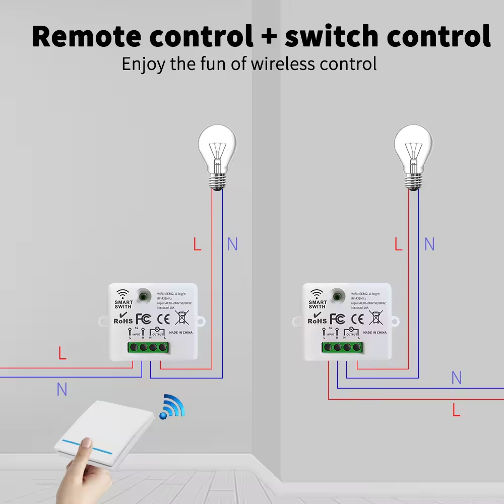 RF433 smart switch voice contr - Smart Home Voice Control บทวิจารณ์และราคา