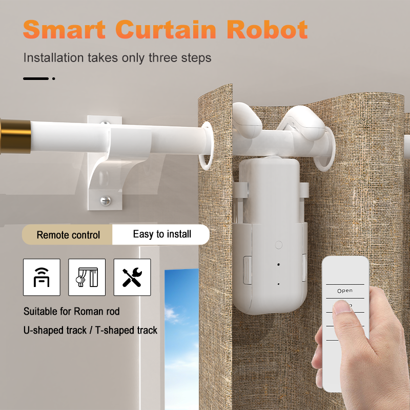 Smart Curtain Motor with Remot - Curtain Motor บทวิจารณ์และราคา