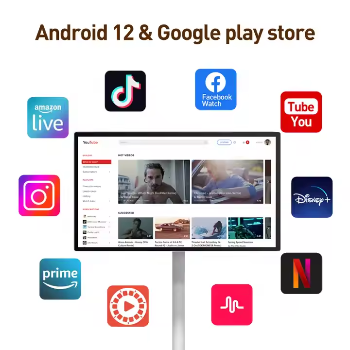 24-Inch Android 12 Portable LC - Smart Home Tv บทวิจารณ์และราคา