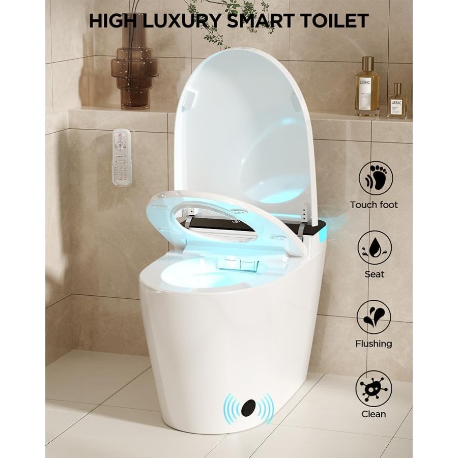 Bathroom smart toilet with hea - Smart Home Controller บทวิจารณ์และราคา