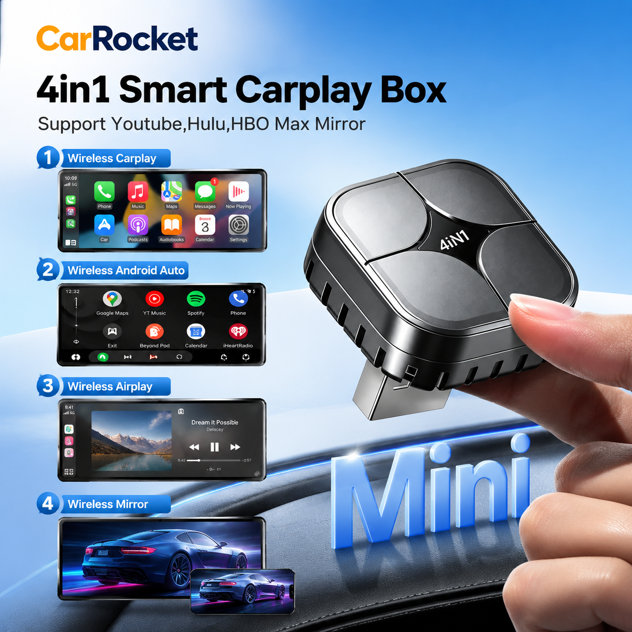 2026 CarRocke 4in1 New e Carpl - Smart Home Usb บทวิจารณ์และราคา
