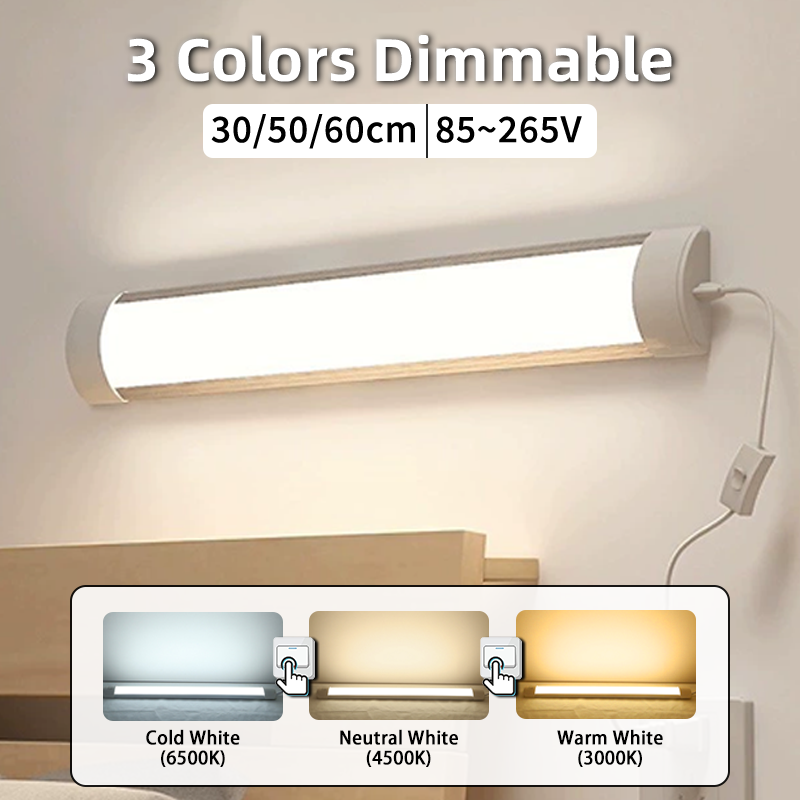 3 Colors Dimmable Led Tube Lig - Smart Home Kitchen บทวิจารณ์และราคา