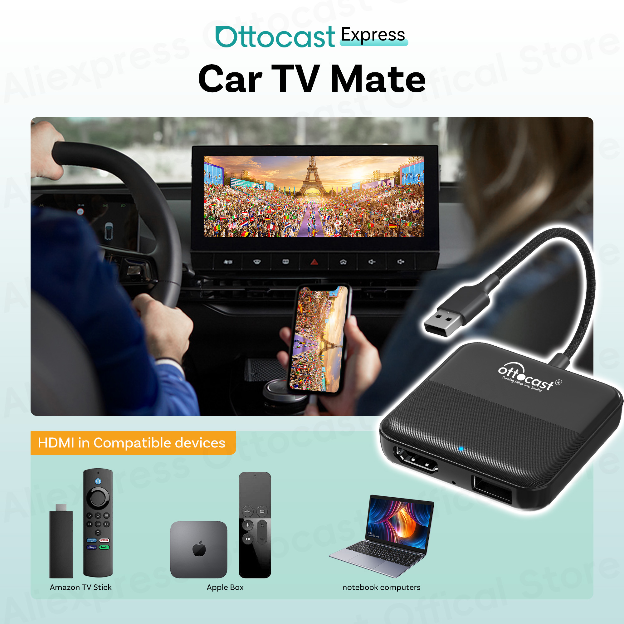 OTTOCAST Express Wireless CarP - Smart Home Tv บทวิจารณ์และราคา