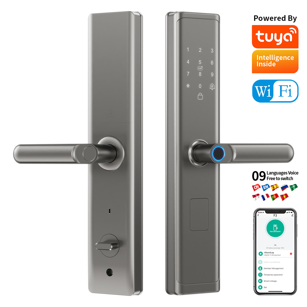 Tuya Wifi TTlock App Fingerpri - Smart Home Room บทวิจารณ์และราคา