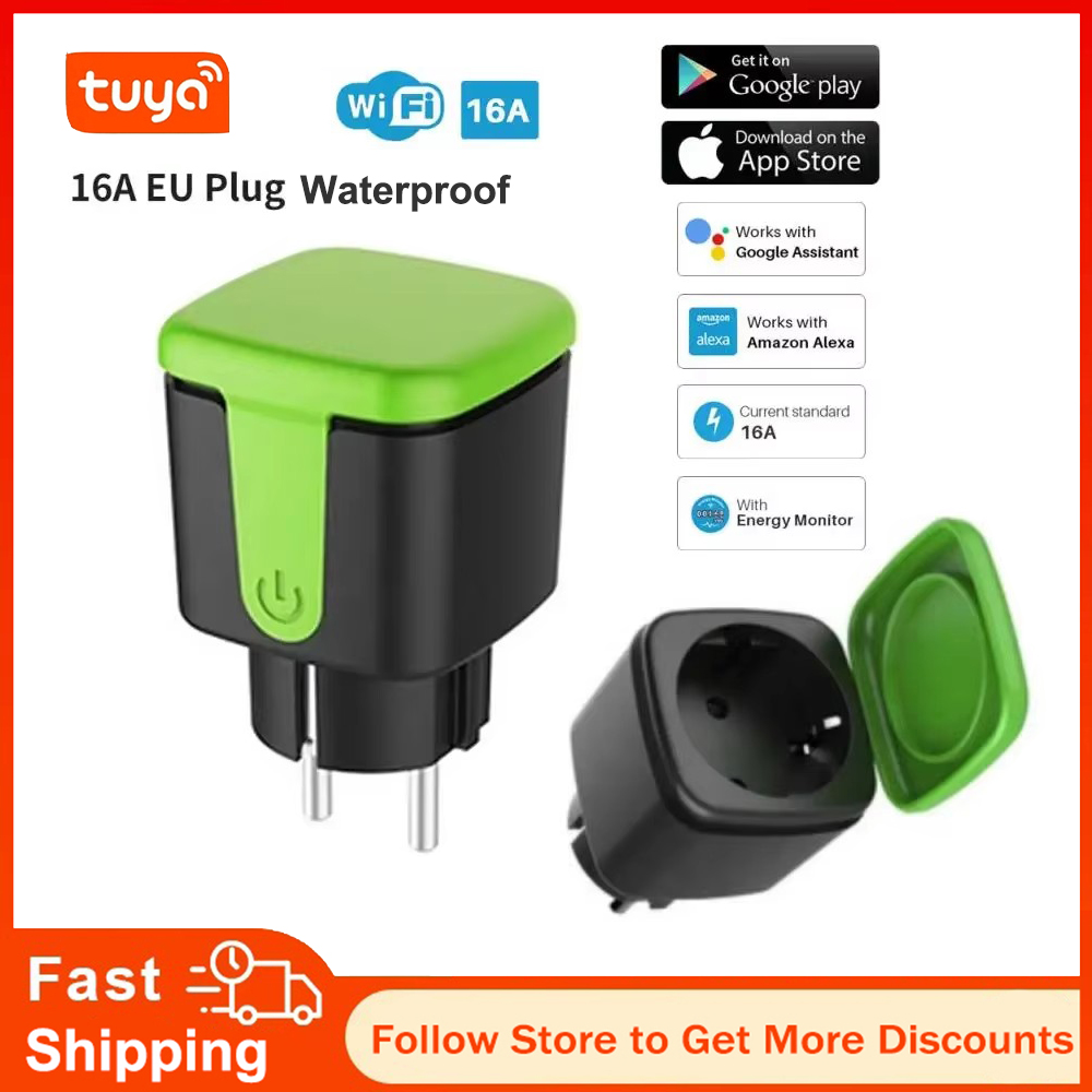 Tuya EU 16A WiFi Smart Waterpr - Smart Home Voice Control บทวิจารณ์และราคา