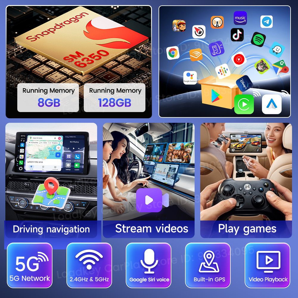 128G Carlinkit Android 15 Andr - Smart Home Tv บทวิจารณ์และราคา