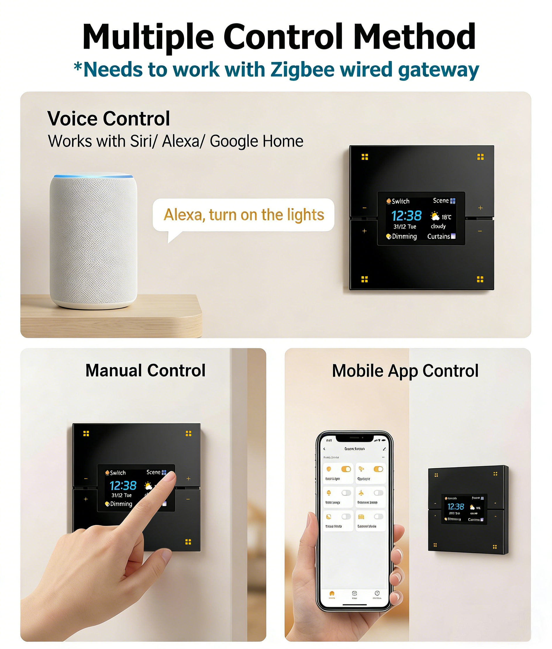 M9 Pro 8-Button UK Tuya Smart  - Smart Home Voice Control บทวิจารณ์และราคา