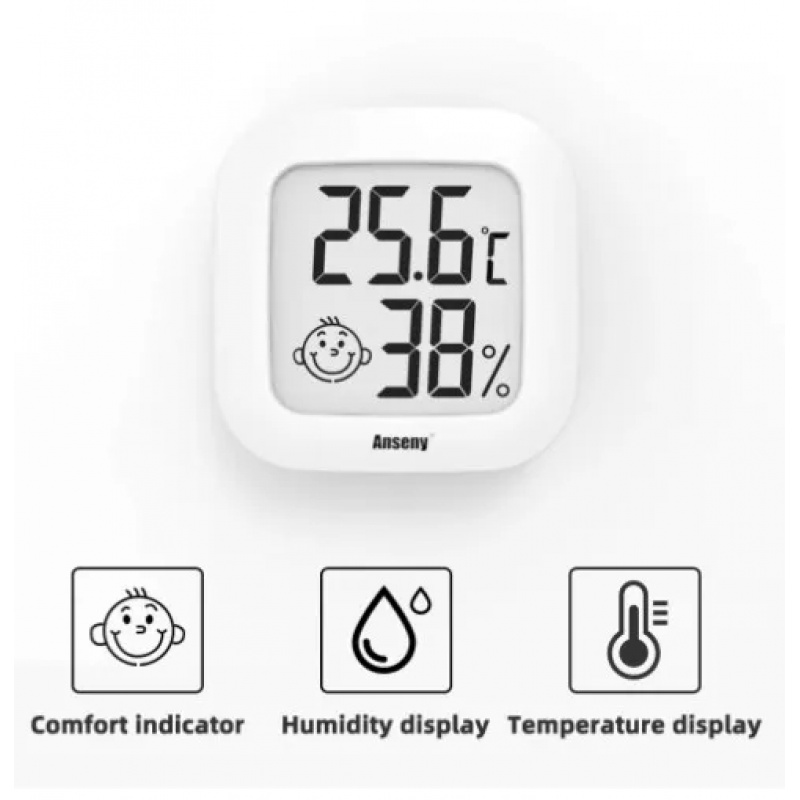 LCD Digital Thermometer Hygrom - Smart Home Room บทวิจารณ์และราคา