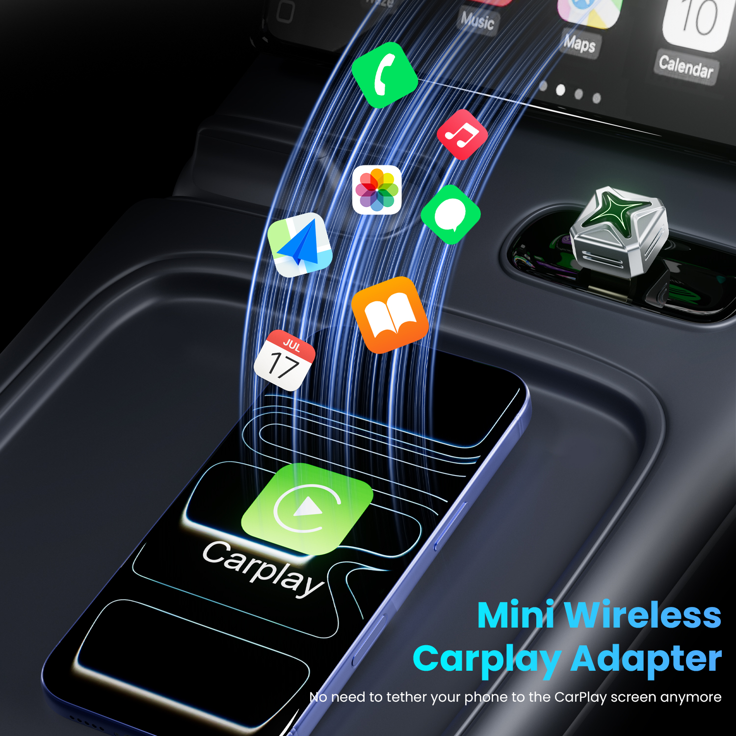 Wireless CarPlay Android Auto  - Smart Home Usb บทวิจารณ์และราคา