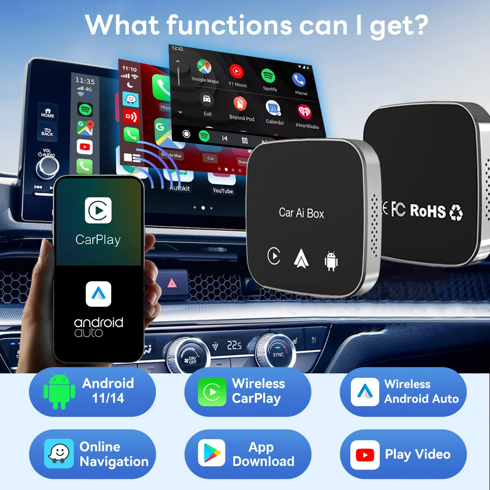 4+64G Wireless CarPlay Android - Smart Home Tv บทวิจารณ์และราคา