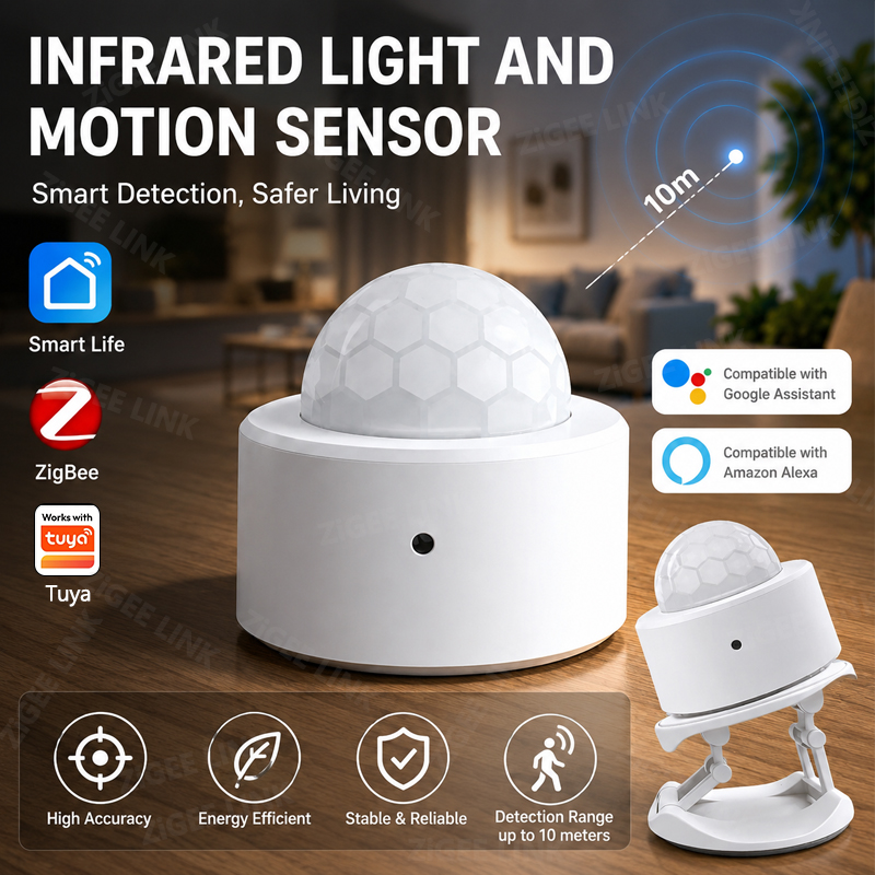 ZigBee 3.0 PIR Motion Sensor W - Smart Home Zigbee Gateway บทวิจารณ์และราคา