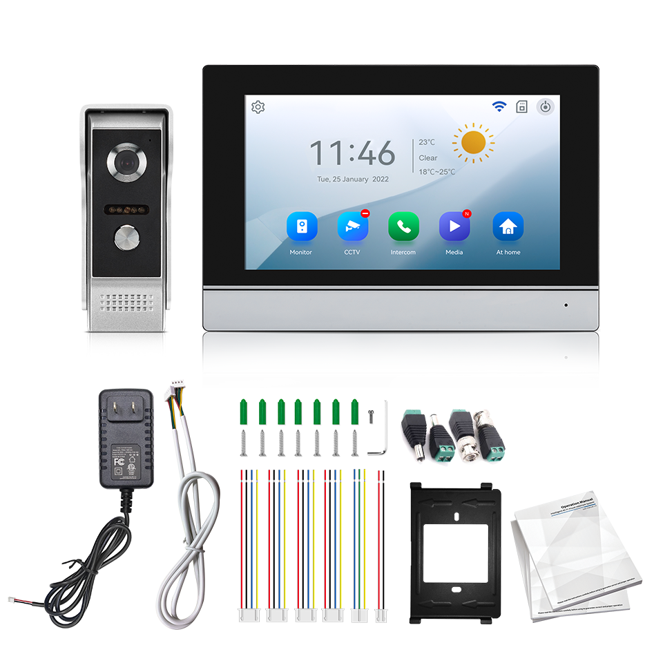 7Inch IPS Screen 2MP  Tuya Rem - Wifi Doorbell Camera บทวิจารณ์และราคา