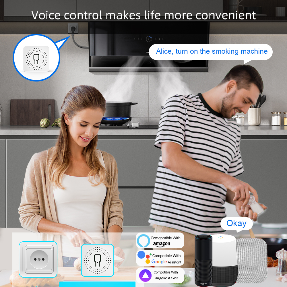 2 Way Tuya smart swtich 2Gang  - Smart Home Voice Control บทวิจารณ์และราคา
