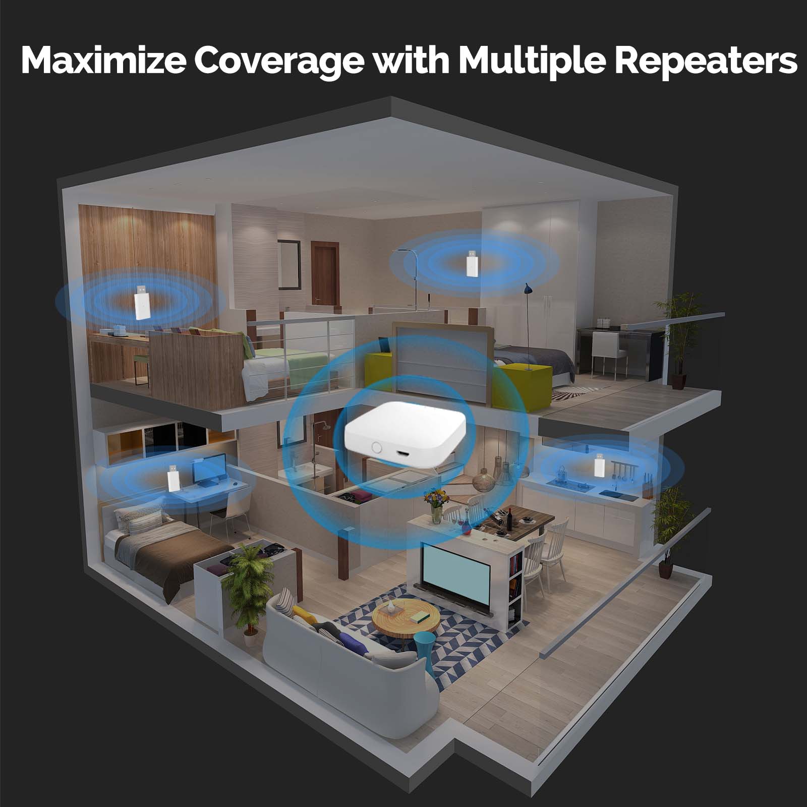 MOES Tuya ZigBee3.0 Signal Rep - Smart Home Zigbee Gateway บทวิจารณ์และราคา