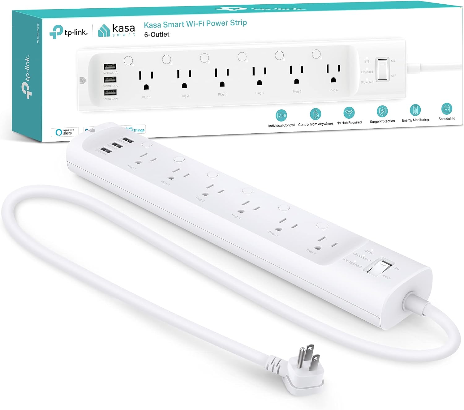 Kasa Smart Plug Power Strip HS - Smart Home Controller บทวิจารณ์และราคา