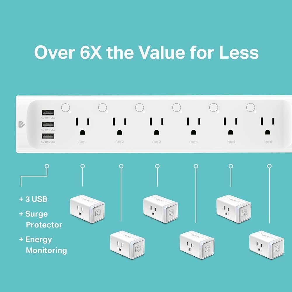 Kasa Smart Plug Power Strip HS - Smart Home Controller บทวิจารณ์และราคา