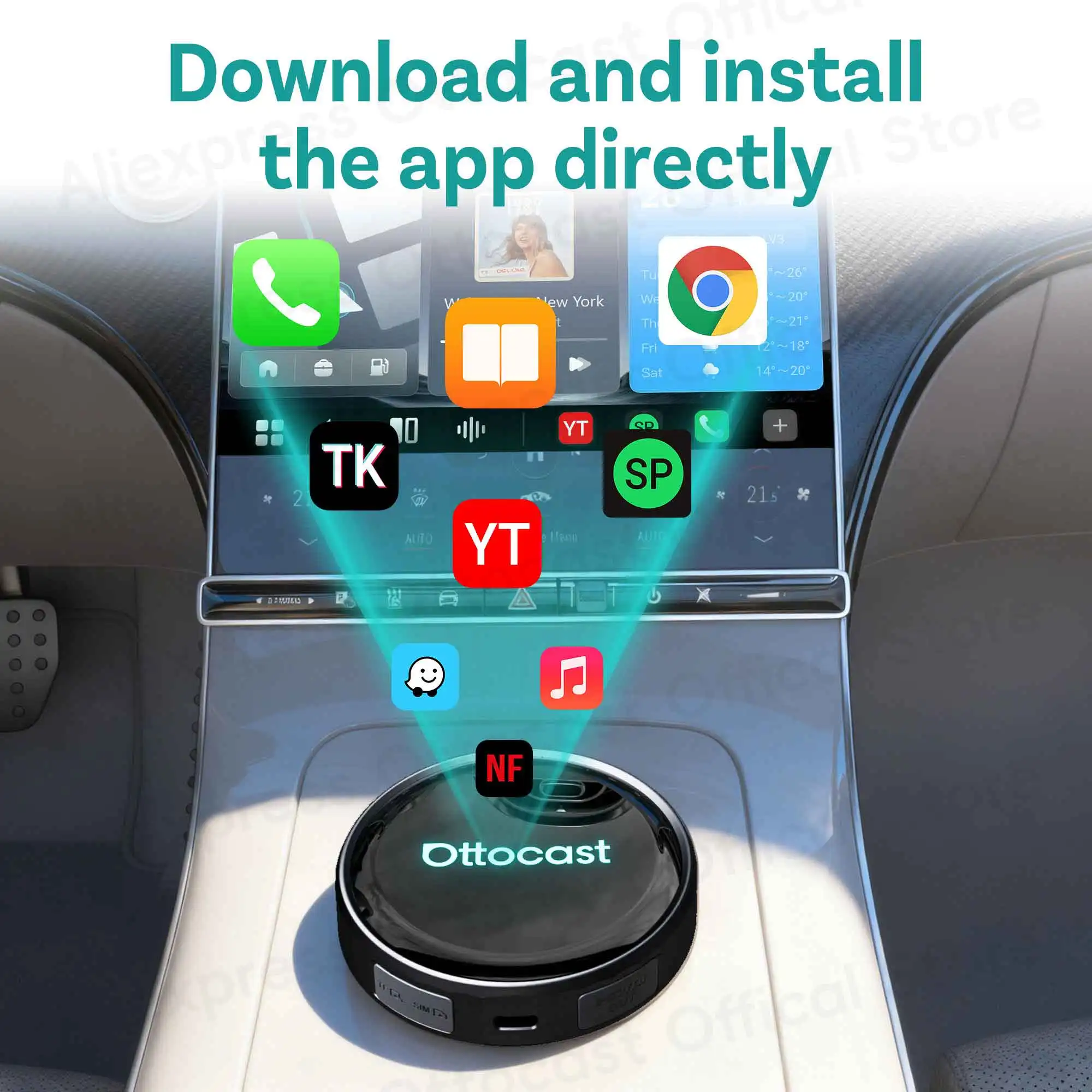 OTTOCAST P3 PRO AI Box Android - Smart Home Tv บทวิจารณ์และราคา