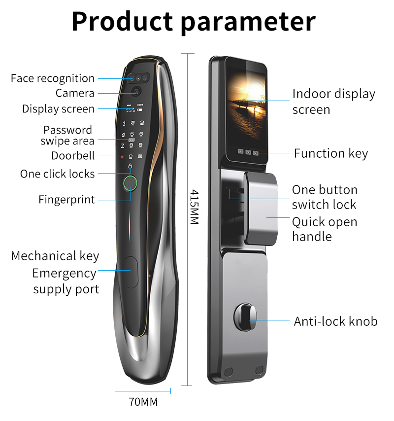 TYSH Tuya Security Fingerprint - Wifi Doorbell Camera บทวิจารณ์และราคา