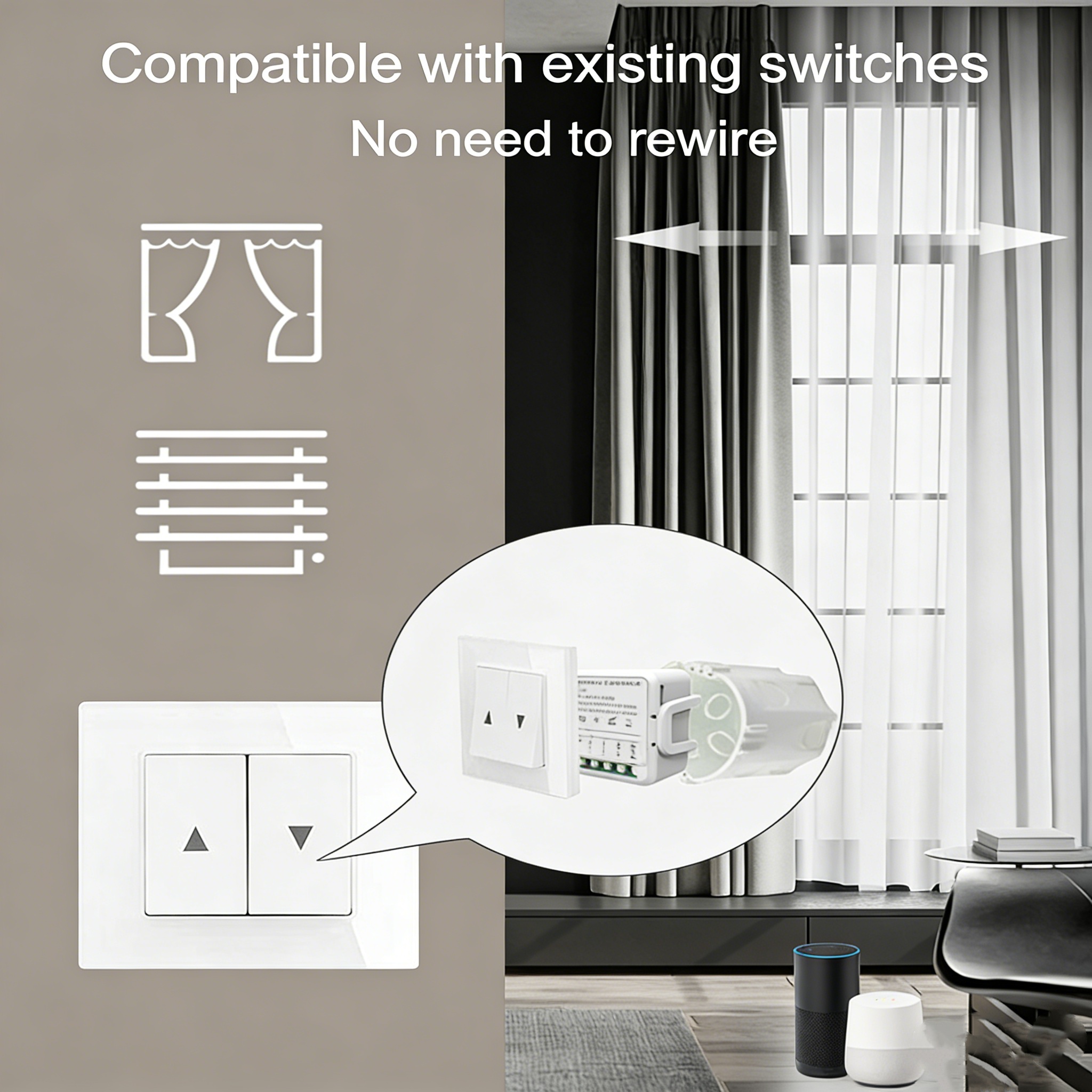 Tuya WiFi Curtain Switch Modul - Curtain Motor บทวิจารณ์และราคา
