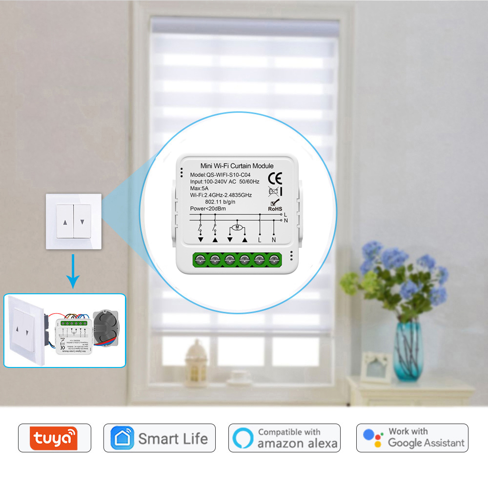 Tuya WiFi Zigbee Smart Curtain - Curtain Motor บทวิจารณ์และราคา