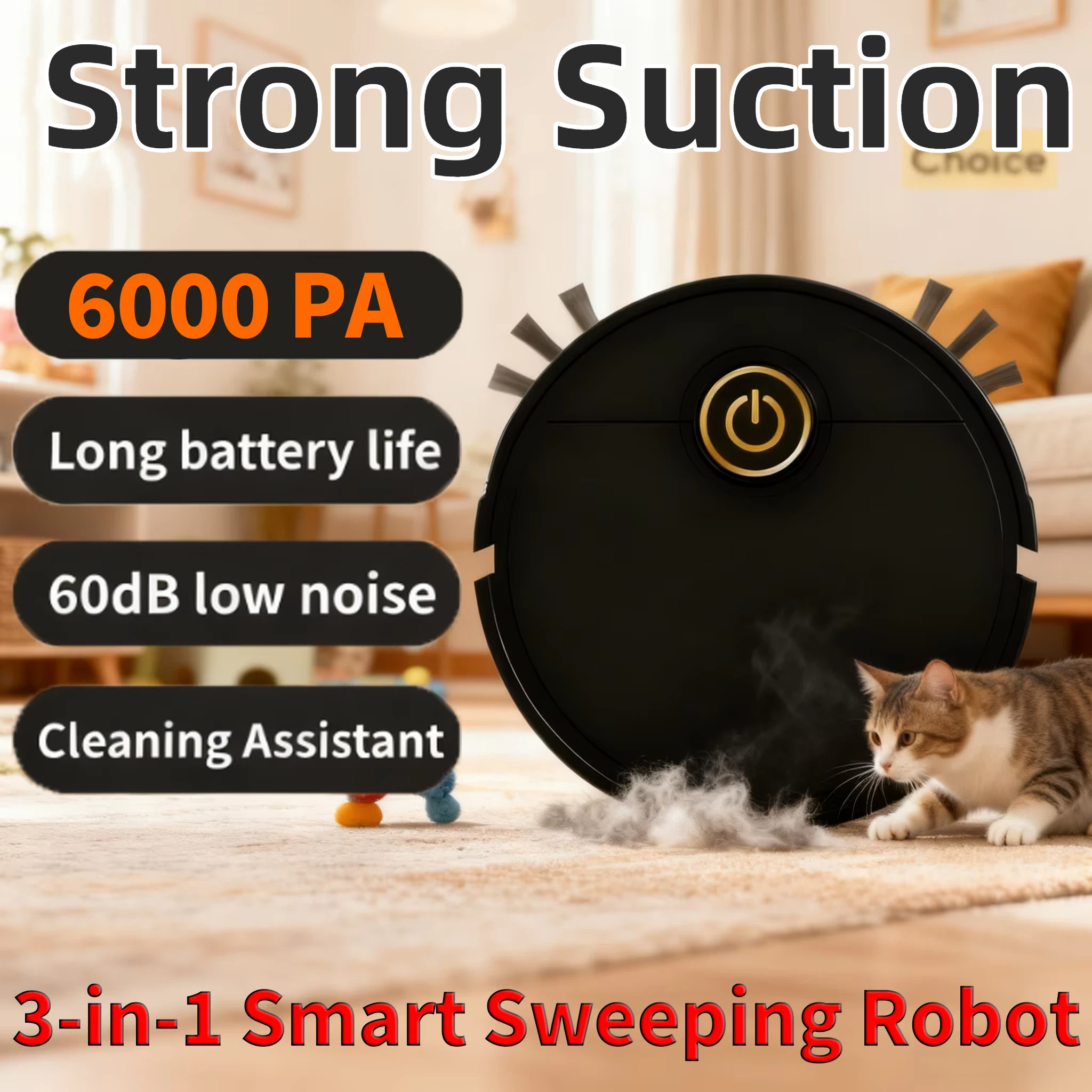 Hot Selling 6000pa Smart Sweep - Smart Home Kitchen บทวิจารณ์และราคา
